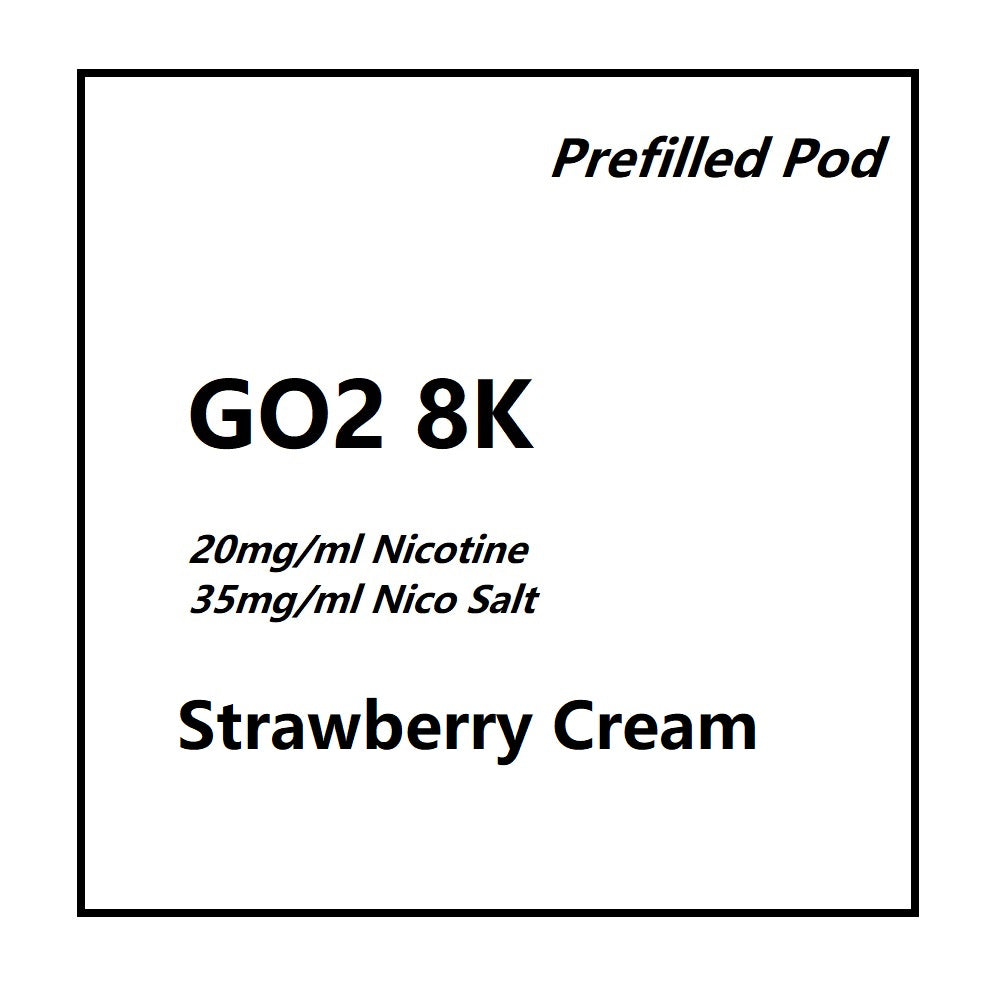 Strawberry Cream |Go2 8K Pod