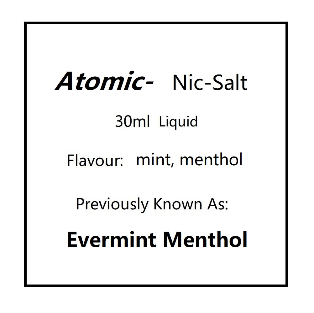 Atomic Salts Mint Menthol | Evermint Menthol 30ml