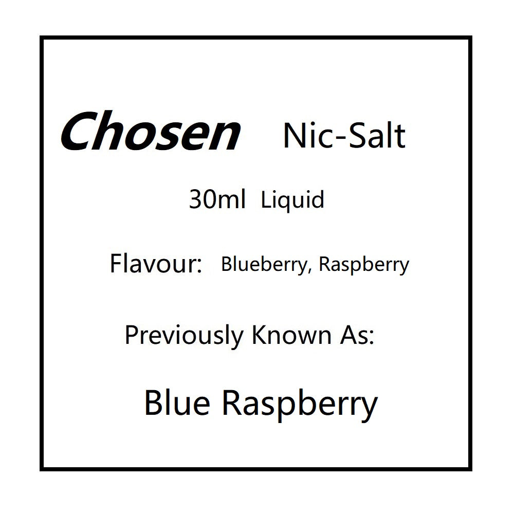 Blue Raspberry by Chosen Salts (AKA Blueberry Raspberry)