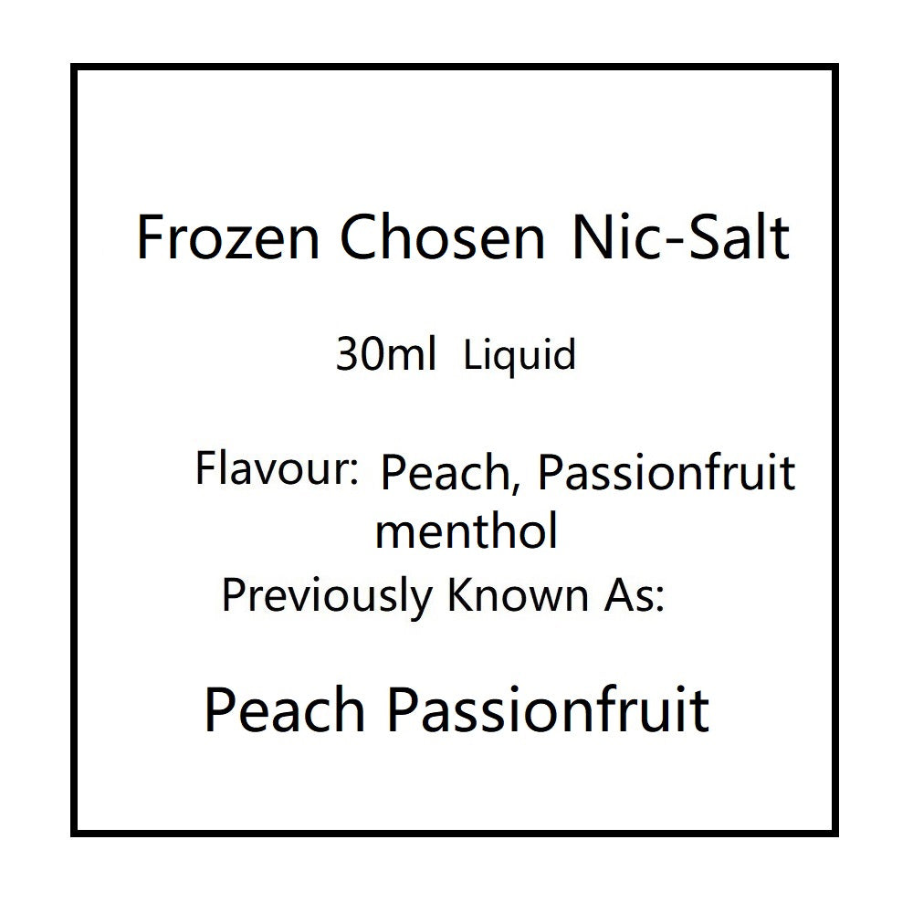 Frozen Peach Passionfruit by Chosen Salts