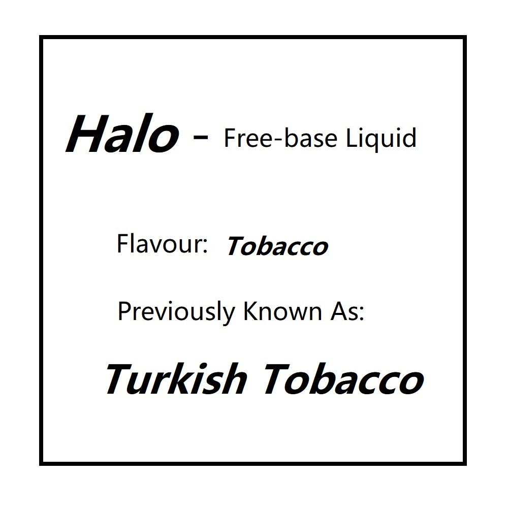 Halo Turkish Tobacco E-Liquid 60ml | NZ & Australia|$55 for 1 year Rx Steam Age Vape Halo Turkish Tobacco E-Liquid 60ml | NZ & Australia|$55 for 1 year Rx Steam Age Vape