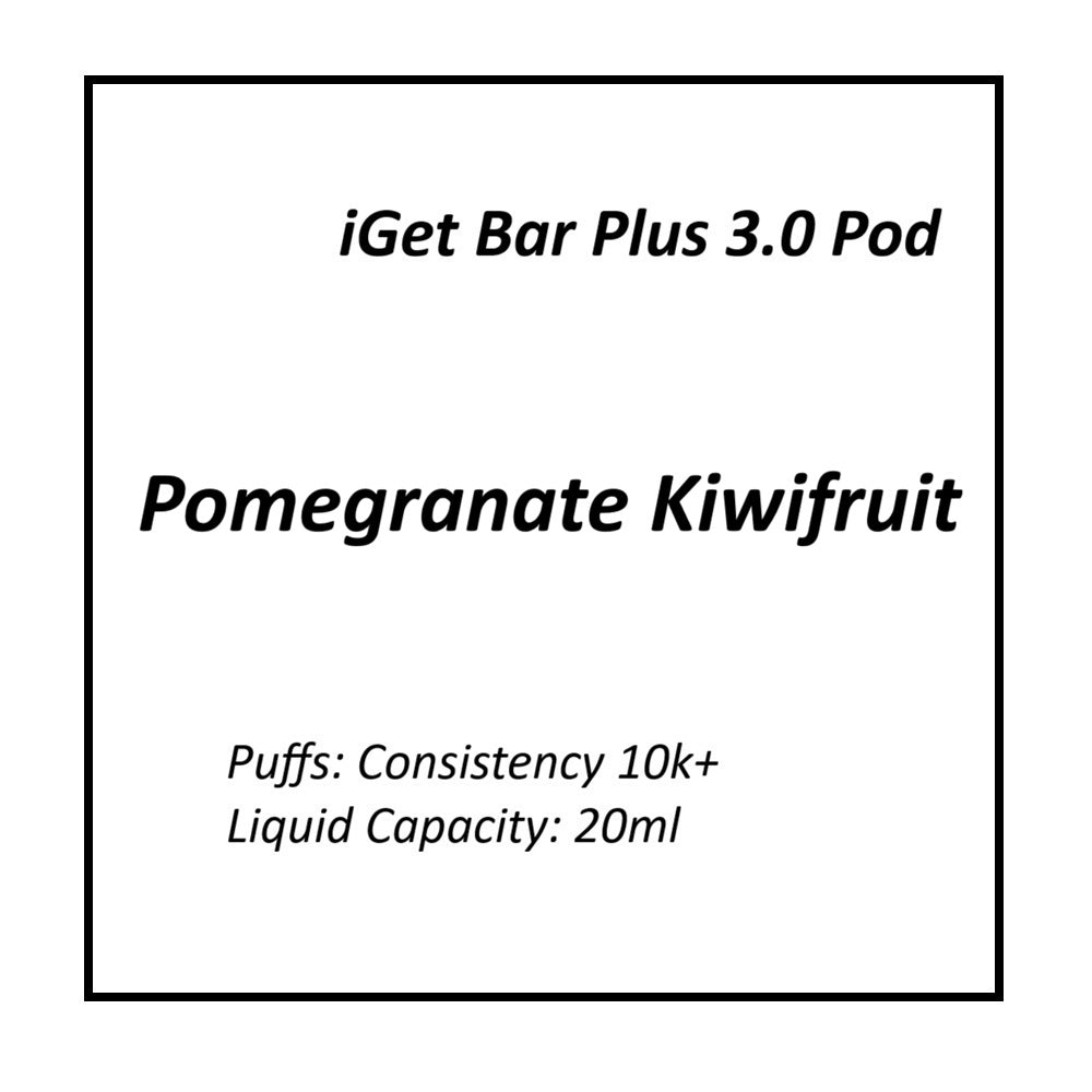 Pomegranate Kiwifruit | iGet Bar Plus 3.0 Pod