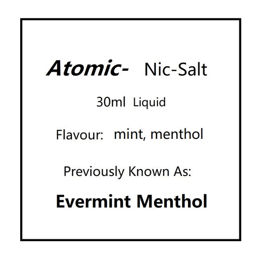 Atomic Salts Mint Menthol | Evermint Menthol 30ml