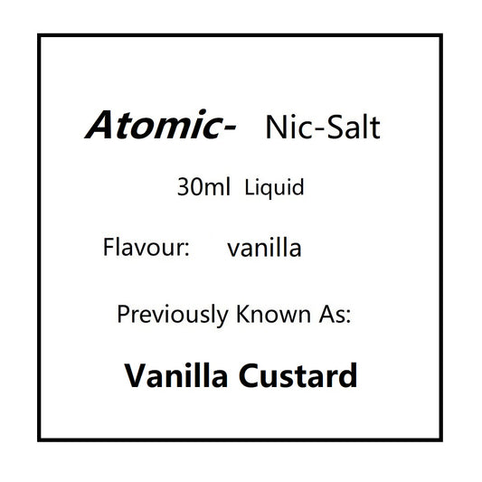Atomic Salts Vanilla | PKA Vanilla Custard