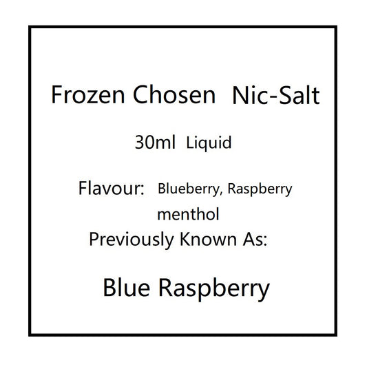 Frozen Blue Raspberry by Chosen Salts (AKA Blueberry Raspberry)