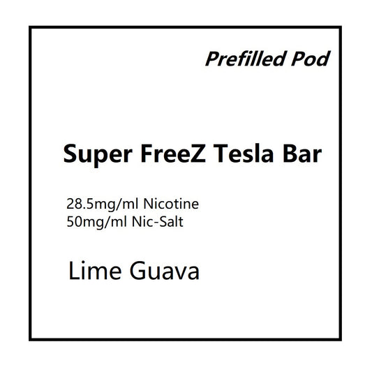 Super FreeZ Tesla Bar Pod- Lime Guava