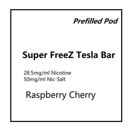 Super FreeZ Tesla Bar Pod- Raspberry Cherry