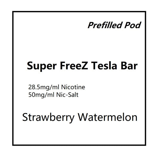 Super FreeZ Tesla Bar Pod- Strawberry Watermelon