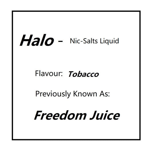 Halo Tobacco | Freedom Juice Nic Salts