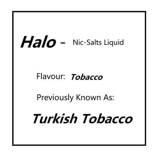 Halo Turkish Tobacco Nic Salts