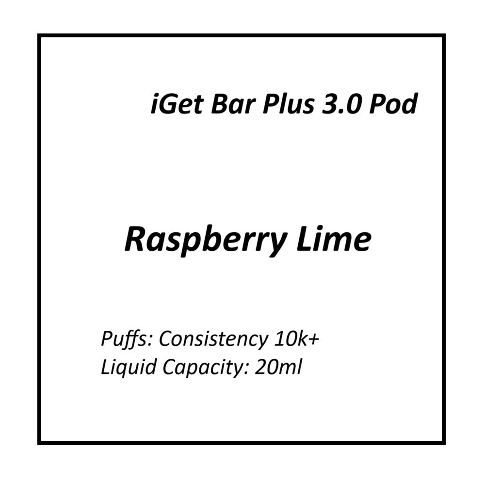 Raspberry Lime | iGet Bar Plus 3.0 Pod