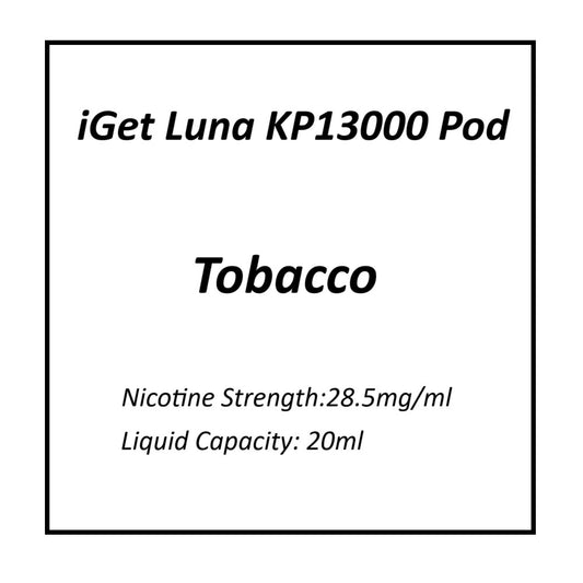 Tobacco | iGet Luna KP13000 Pod